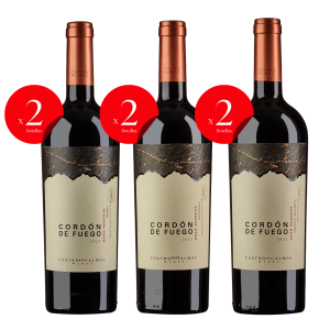 Colección Esencial Cordón de Fuego GR: Cabernet, Carmenere, Malbec (6 Botellas)